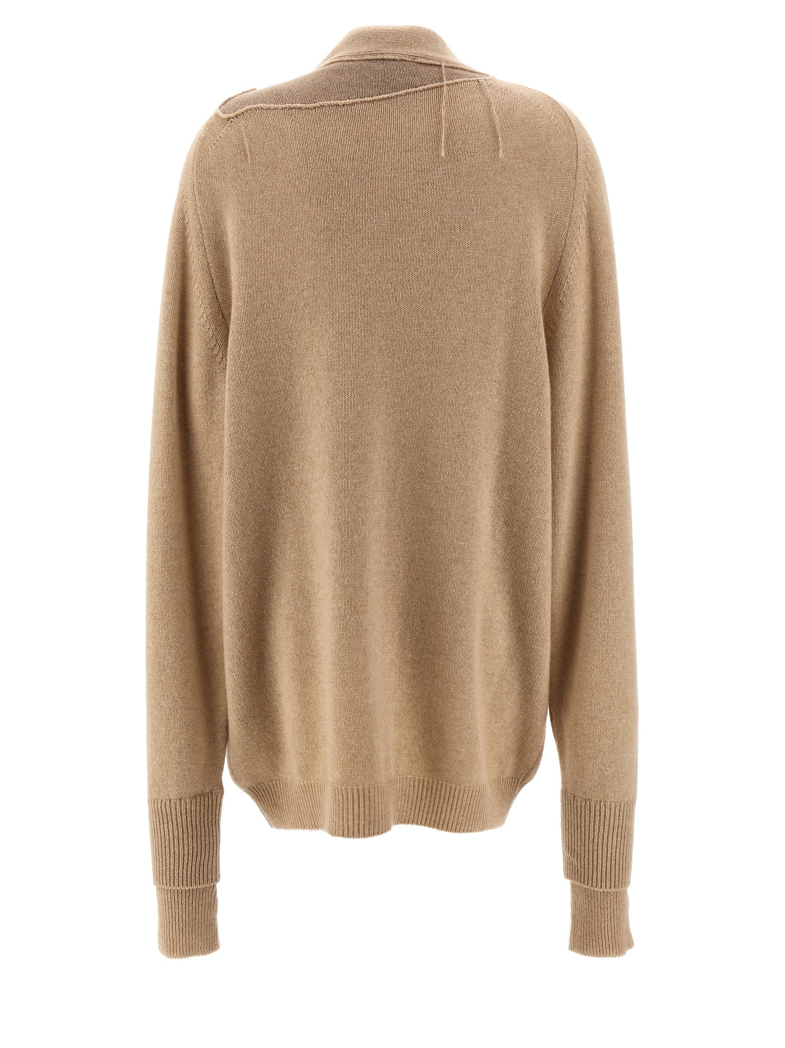 RAMAEL Beige Cashmere Cardigan