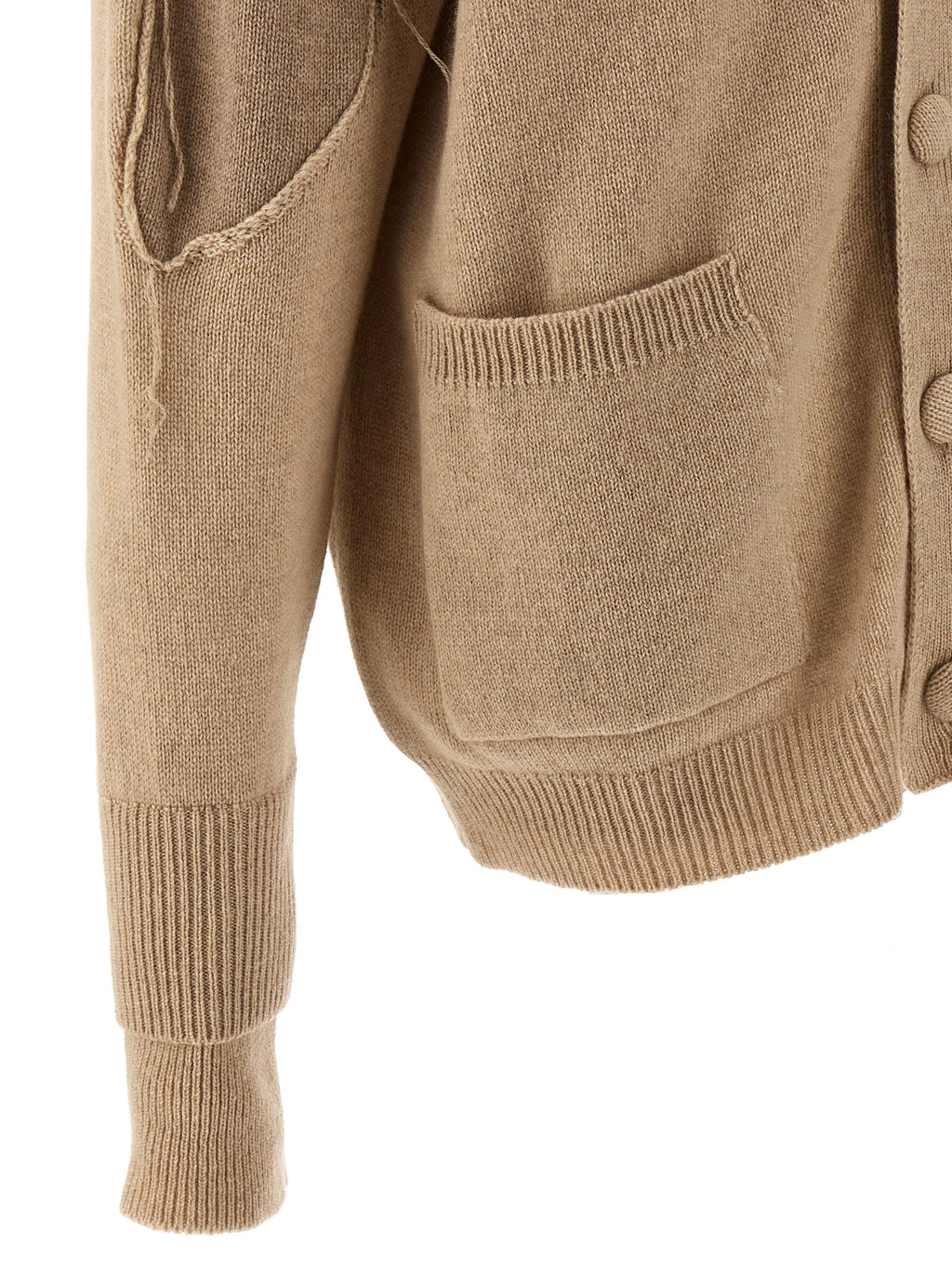 RAMAEL Beige Cashmere Cardigan