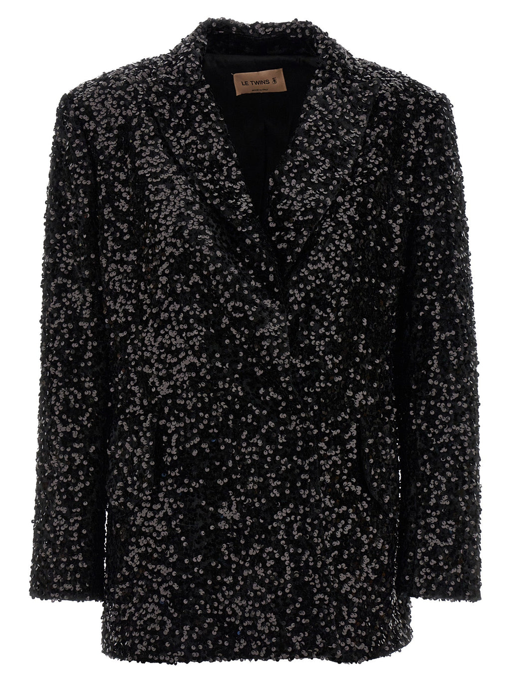 LE TWINS Black Polyester Blazer