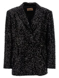 LE TWINS Black Polyester Blazer