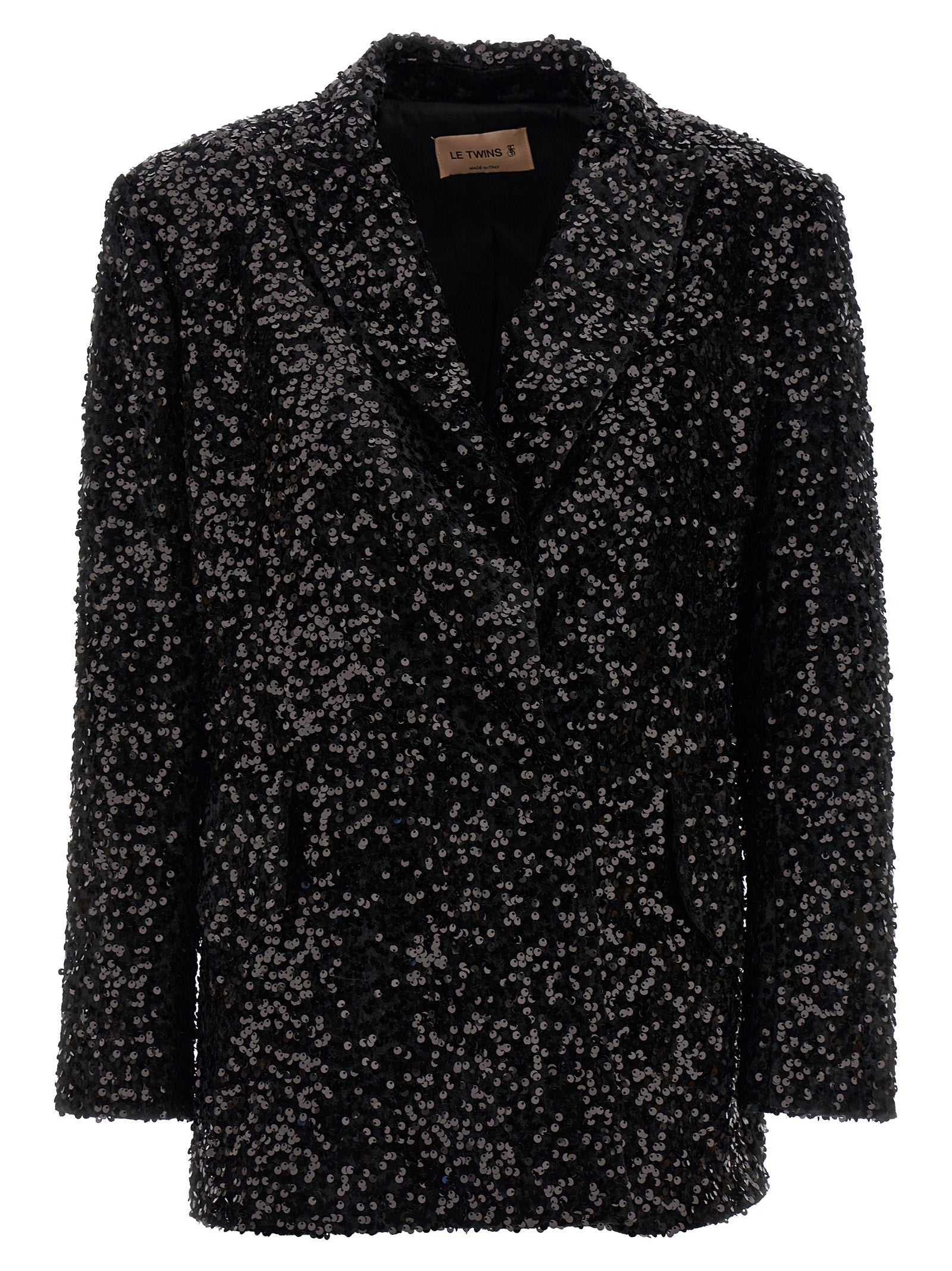 LE TWINS Black Polyester Blazer