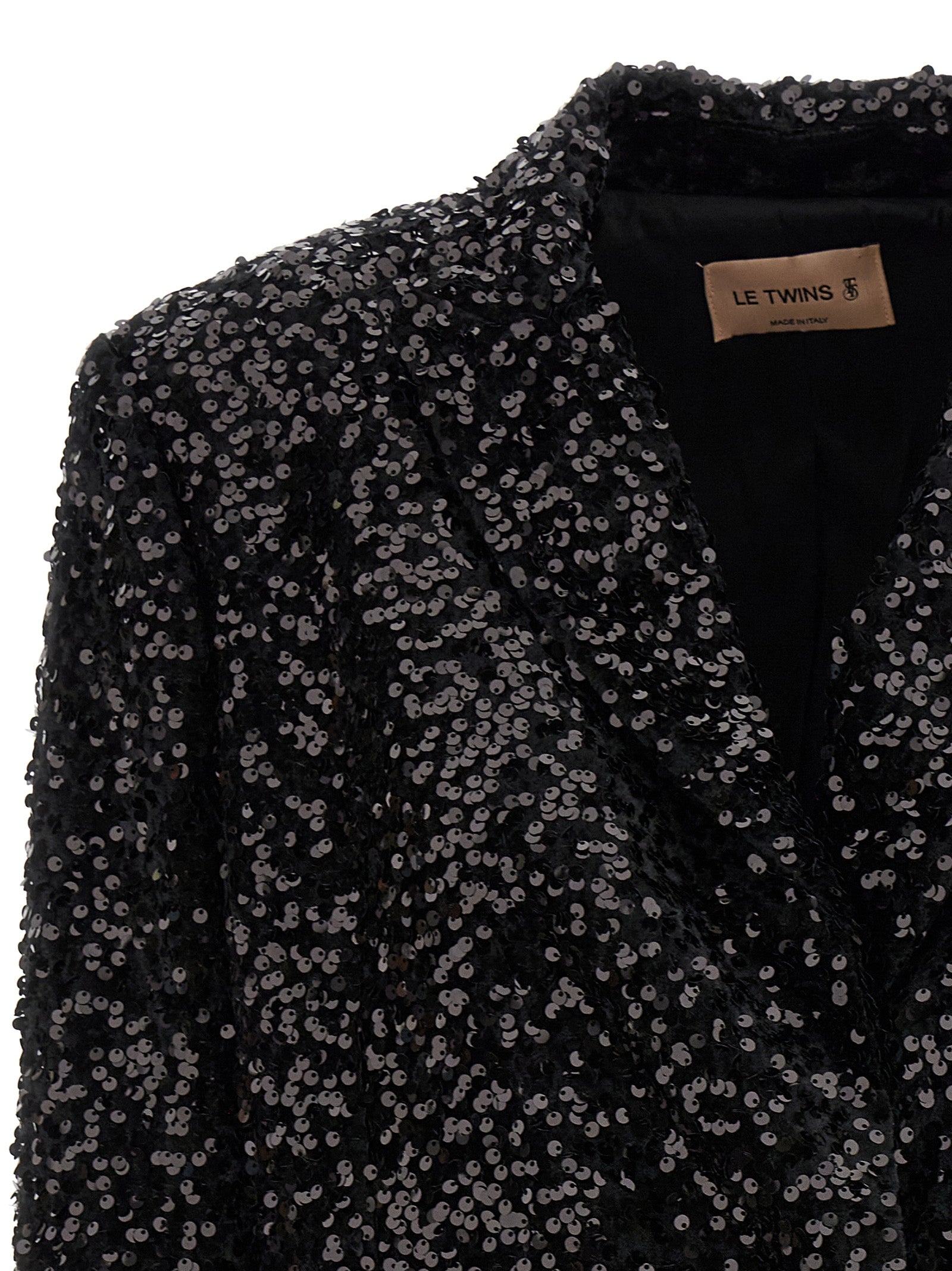 LE TWINS Black Polyester Blazer