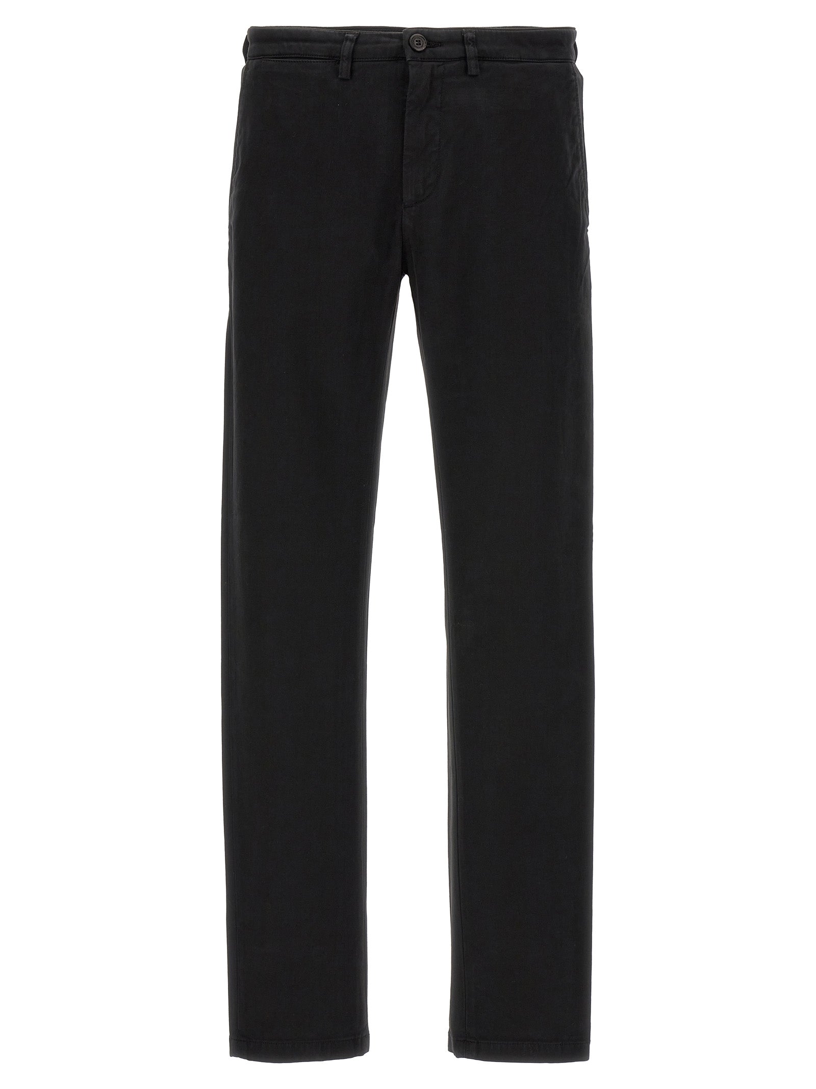 Department 5 Black Cotton Casual Pants