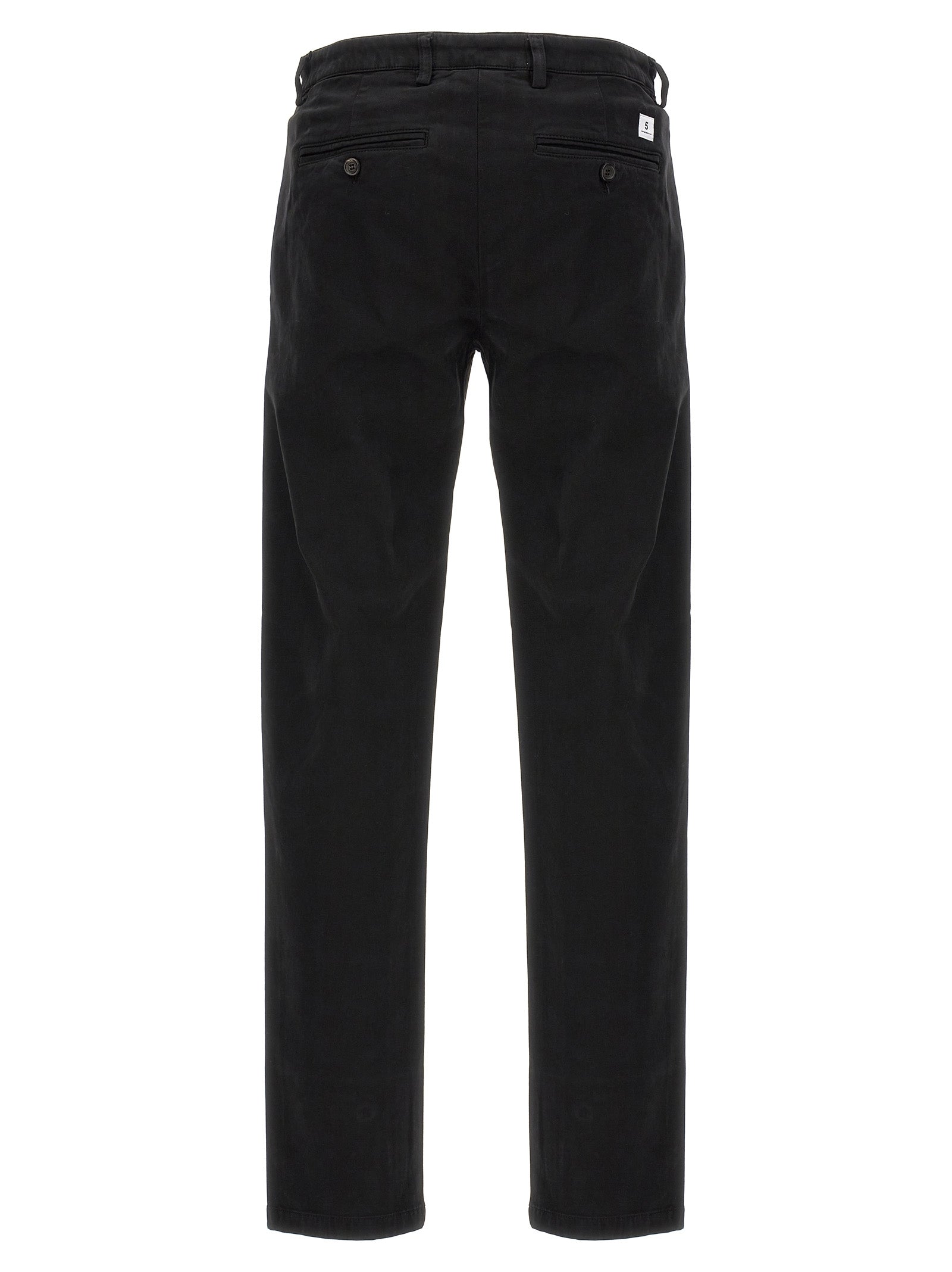 Department 5 Black Cotton Casual Pants