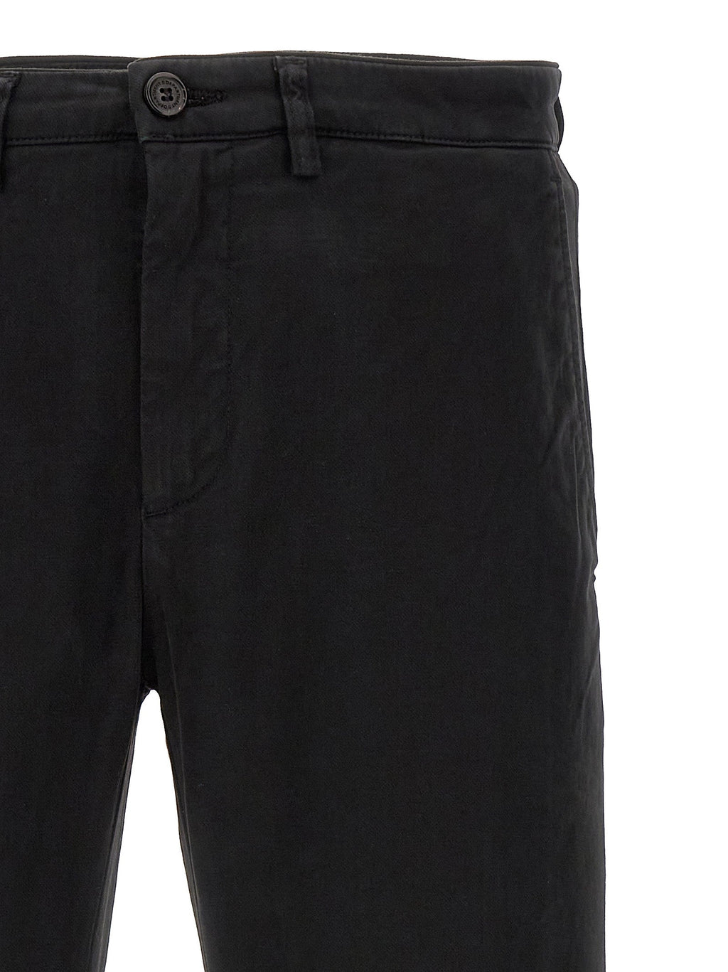 Department 5 Black Cotton Casual Pants
