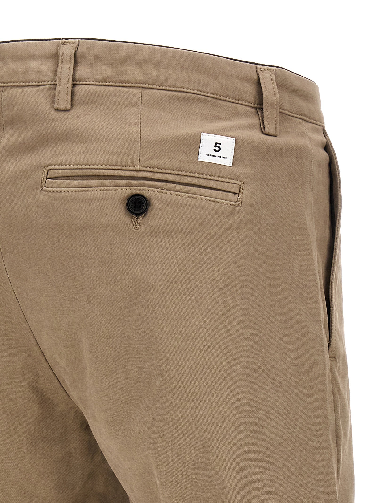 Department 5 Beige Cotton Casual Pants