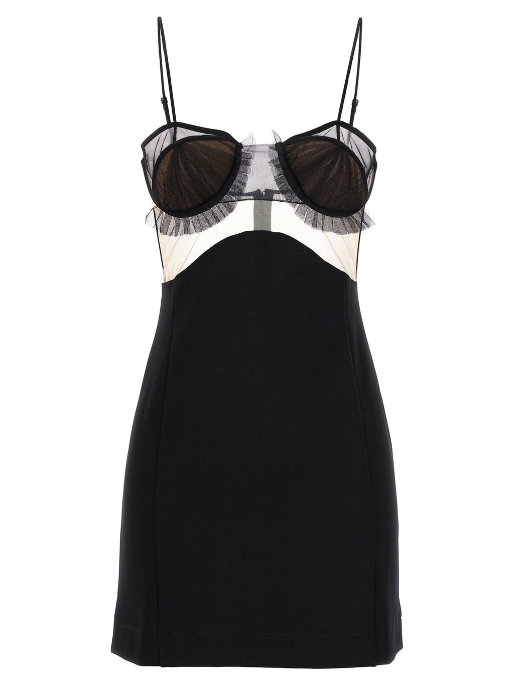 Nensi Dojaka Black Viscose Short Dress