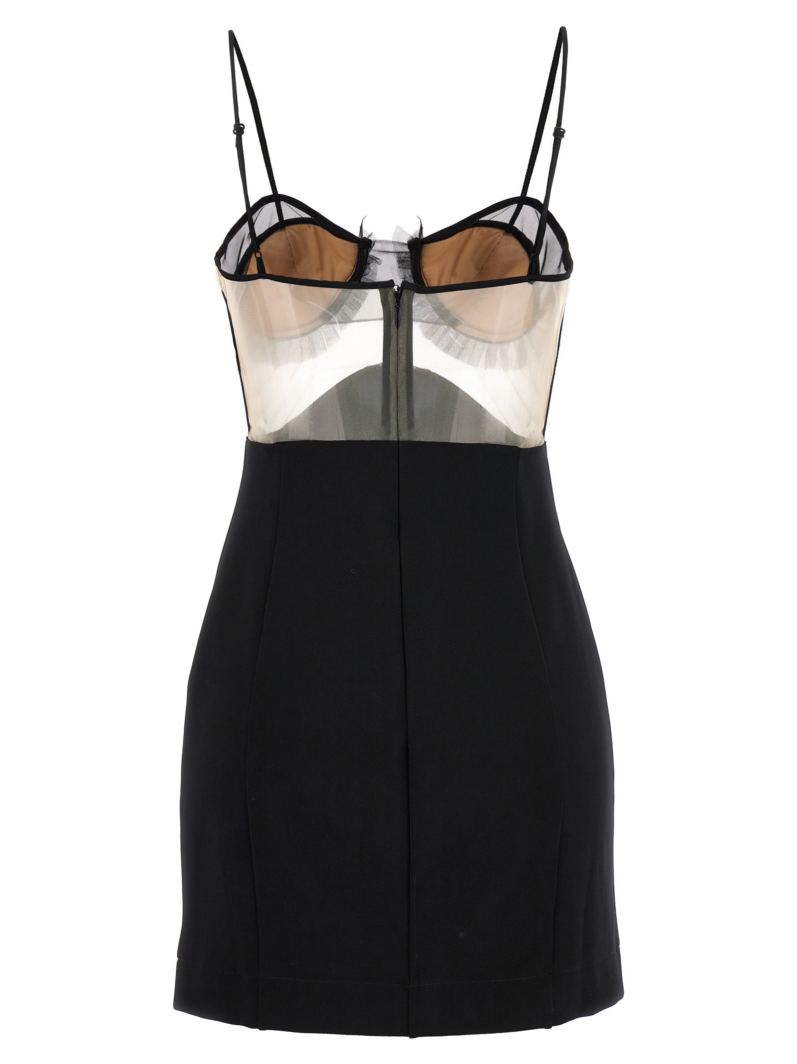 Nensi Dojaka Black Viscose Short Dress