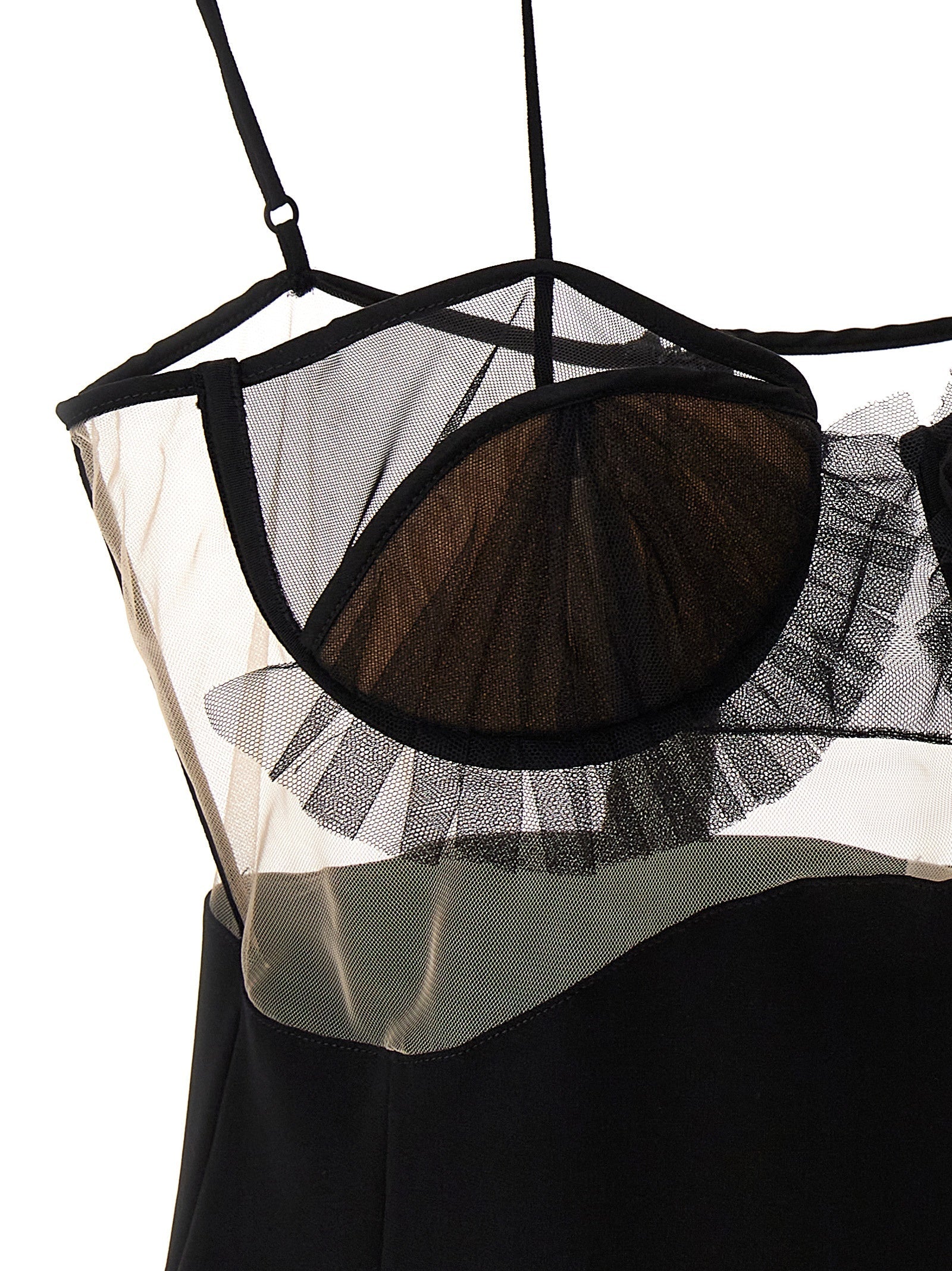 Nensi Dojaka Black Viscose Short Dress