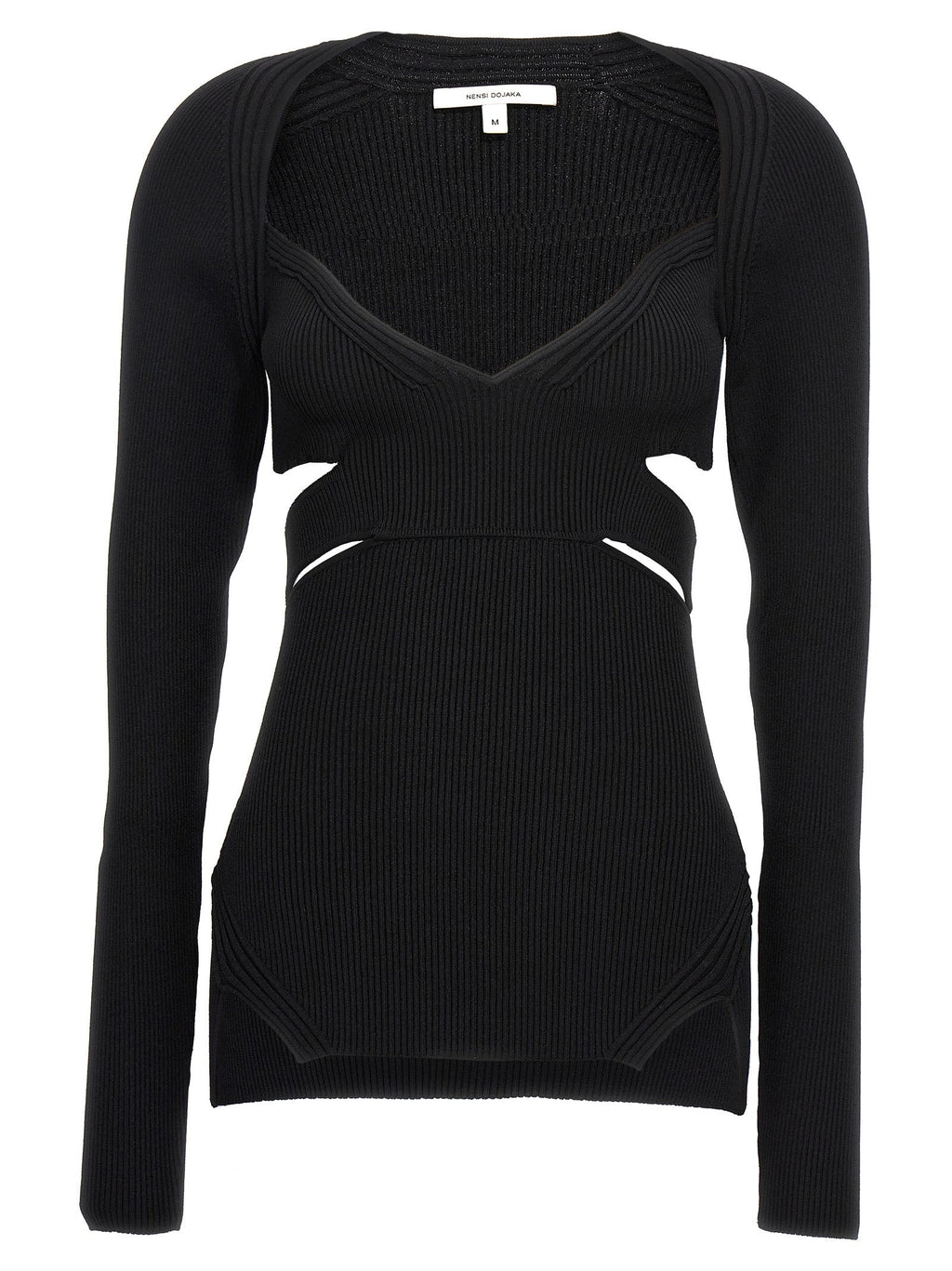 Nensi Dojaka Black Viscose Cardigan