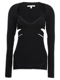 Nensi Dojaka Black Viscose Cardigan