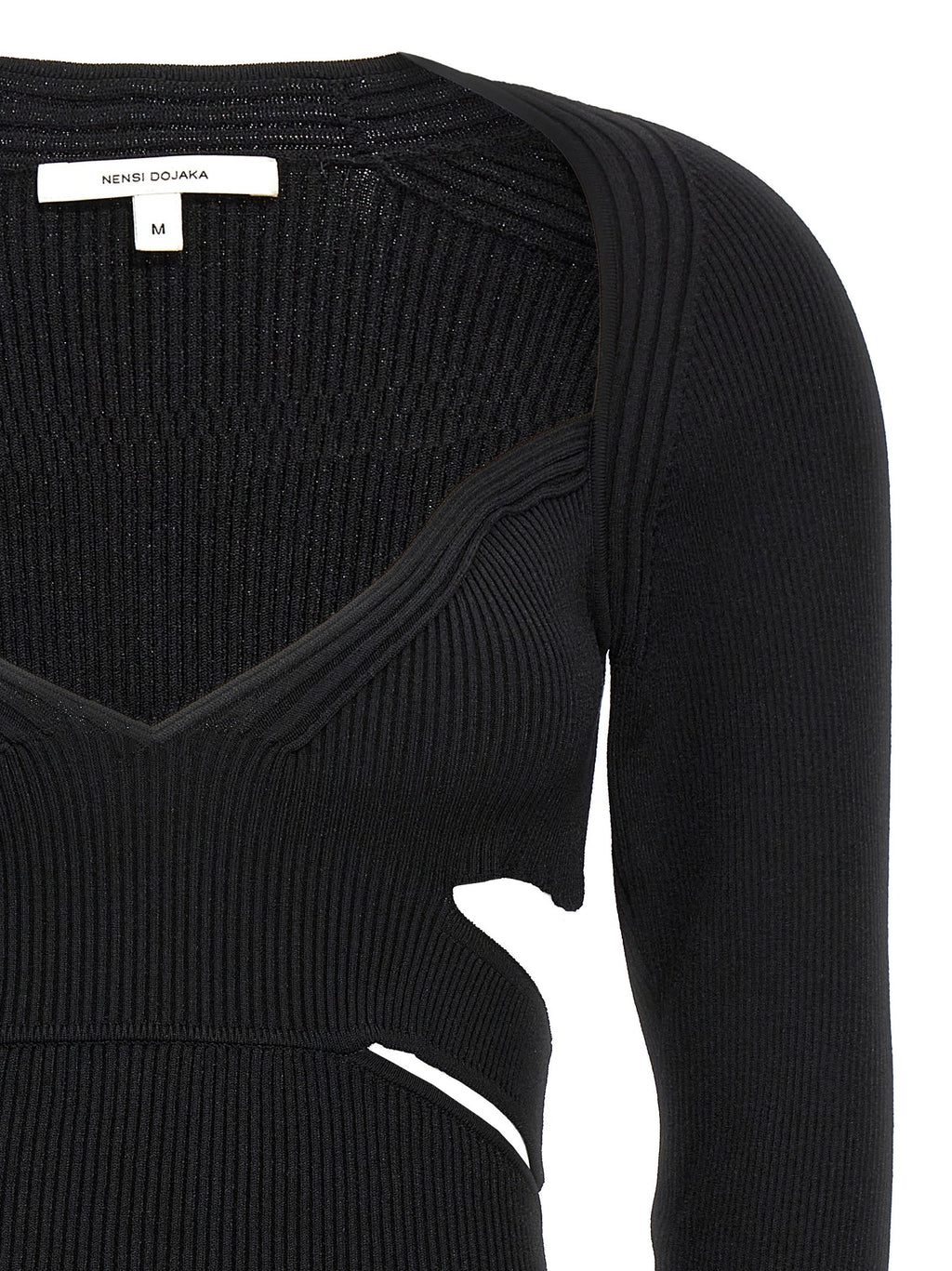 Nensi Dojaka Black Viscose Cardigan