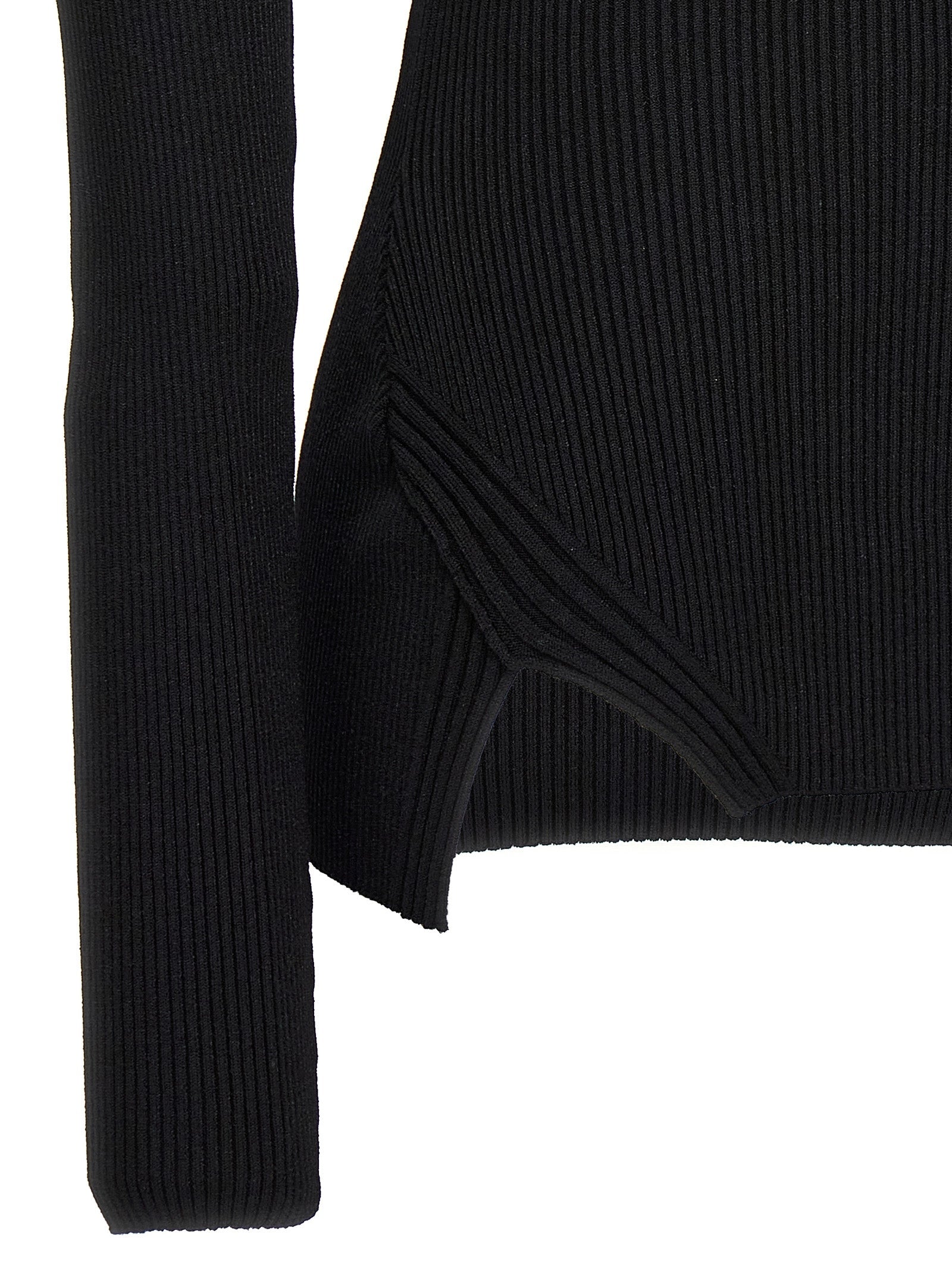 Nensi Dojaka Black Viscose Cardigan