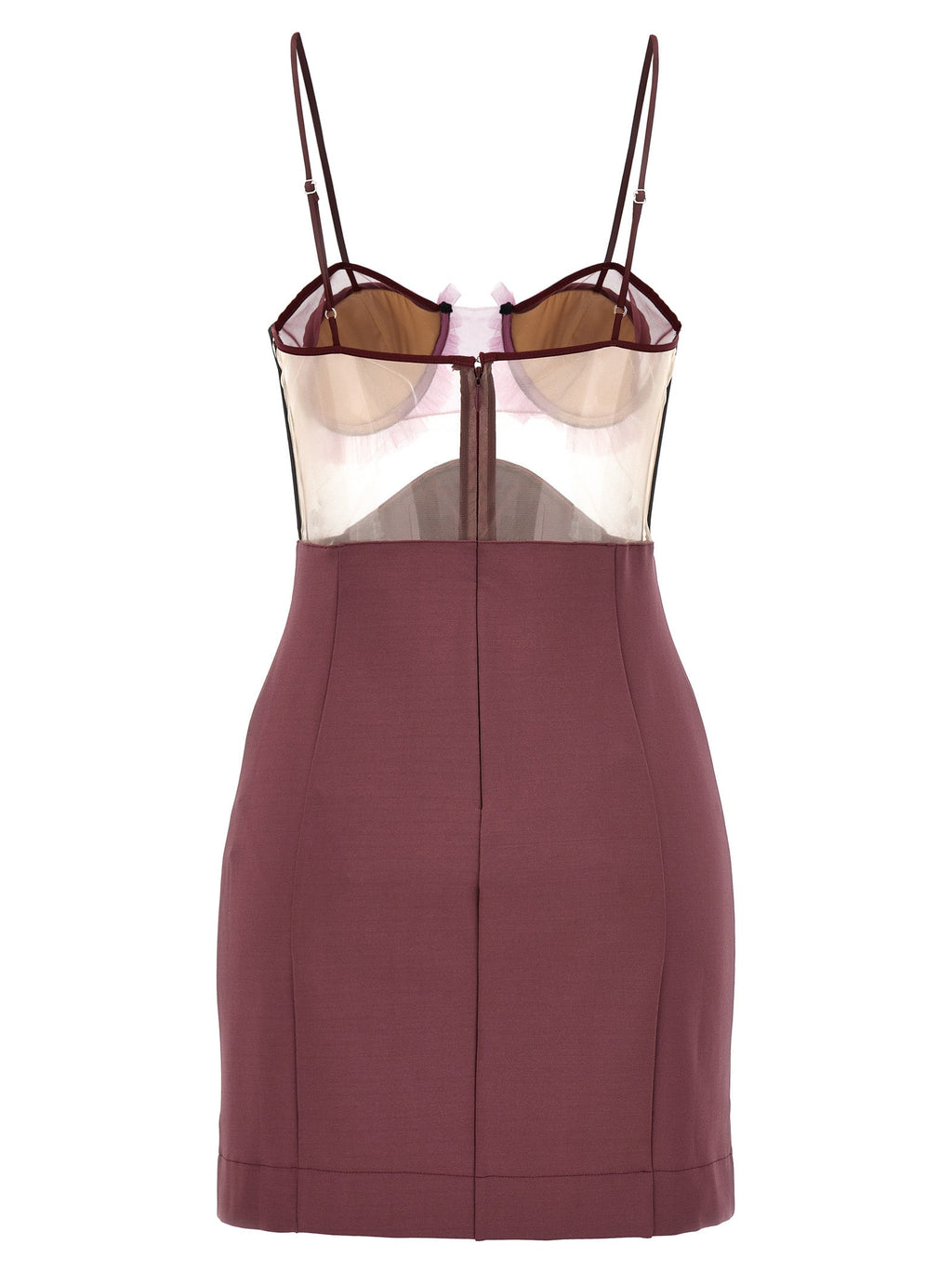 Nensi Dojaka Purple Viscose Short Dress
