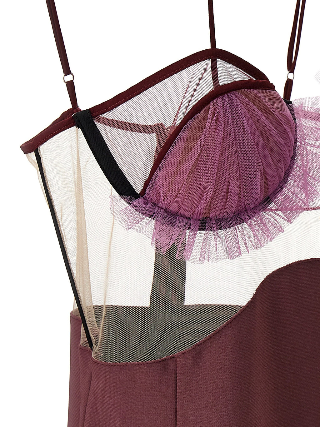 Nensi Dojaka Purple Viscose Short Dress