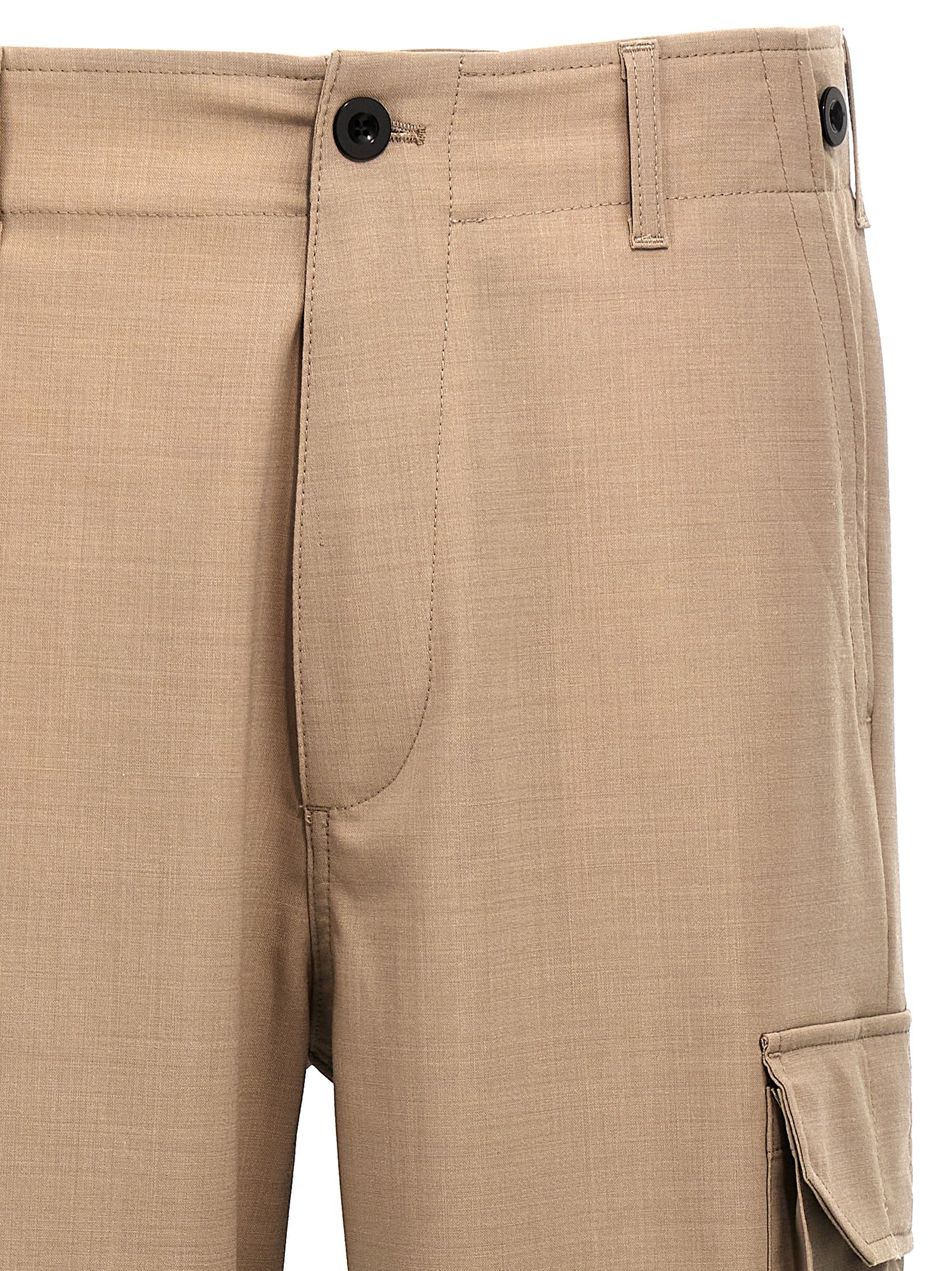 Department 5 Beige Polyester Cargo Pants