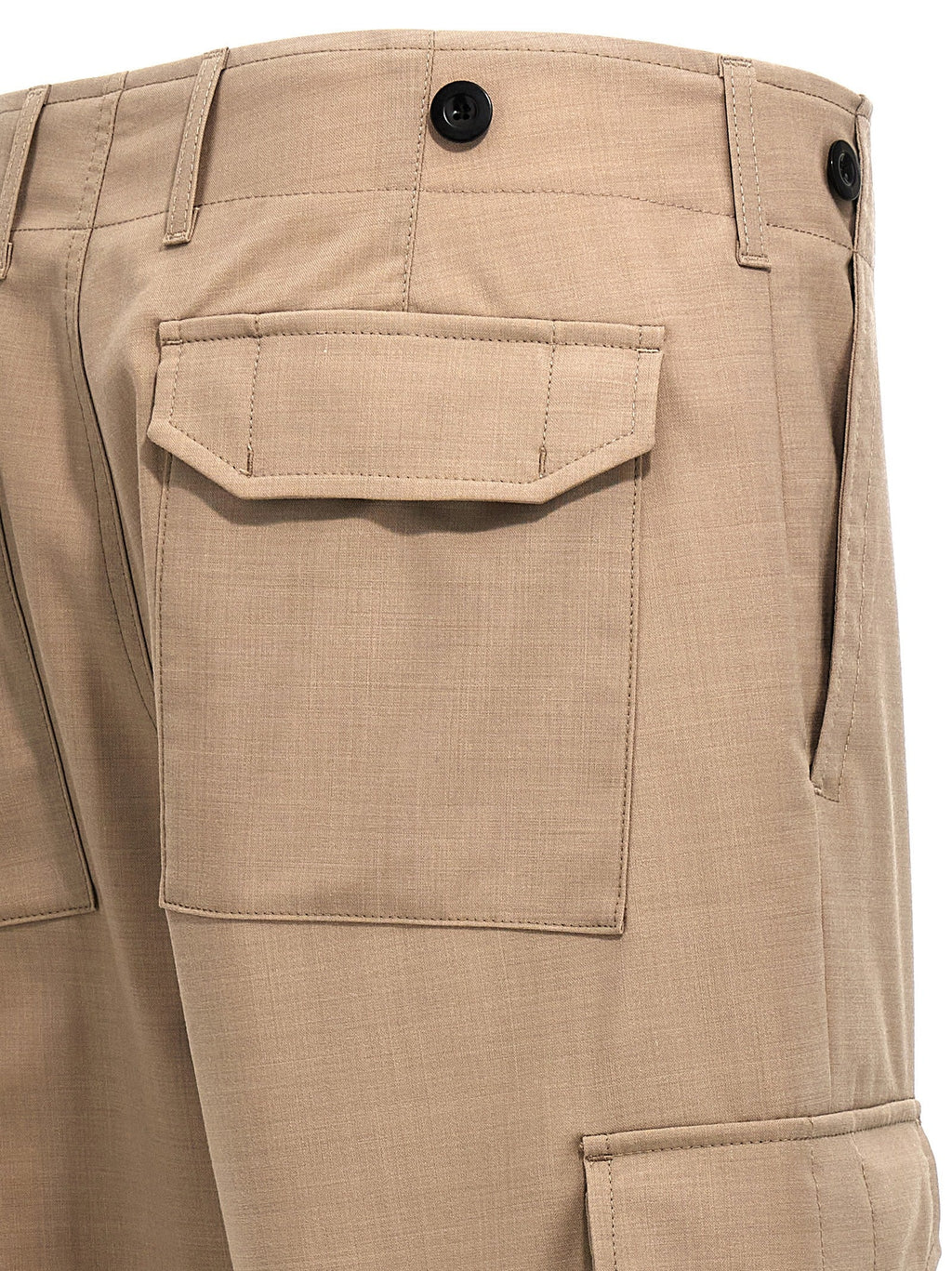 Department 5 Beige Polyester Cargo Pants