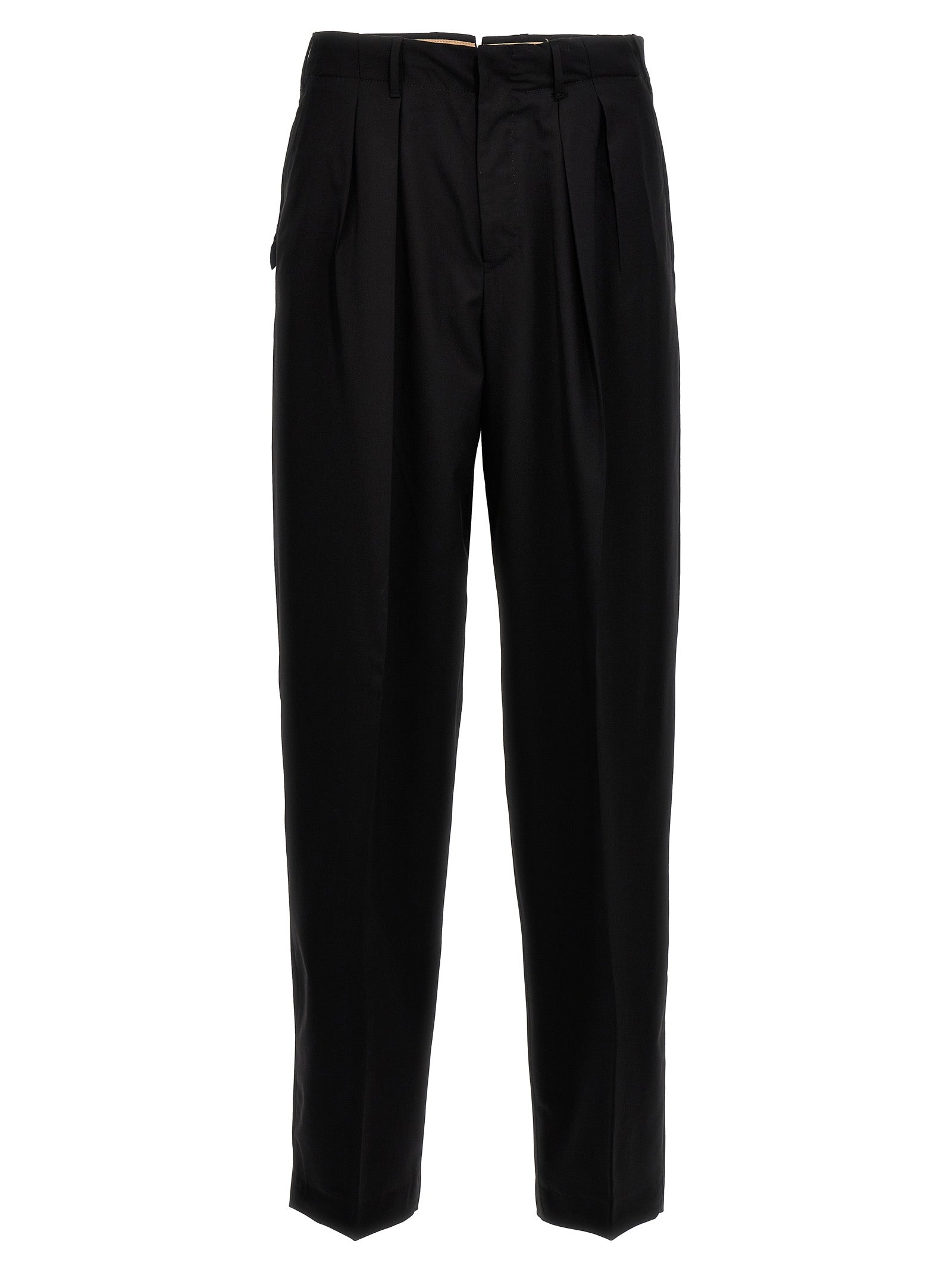 PT Torino Black Virgin Wool Dress Pants