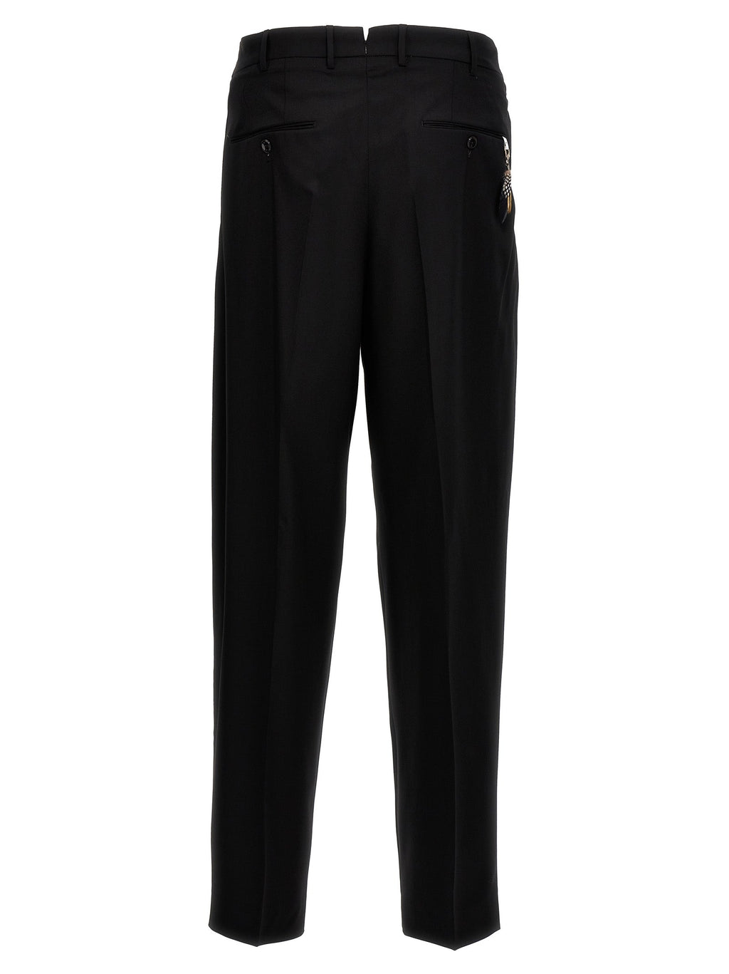 PT Torino Black Virgin Wool Dress Pants