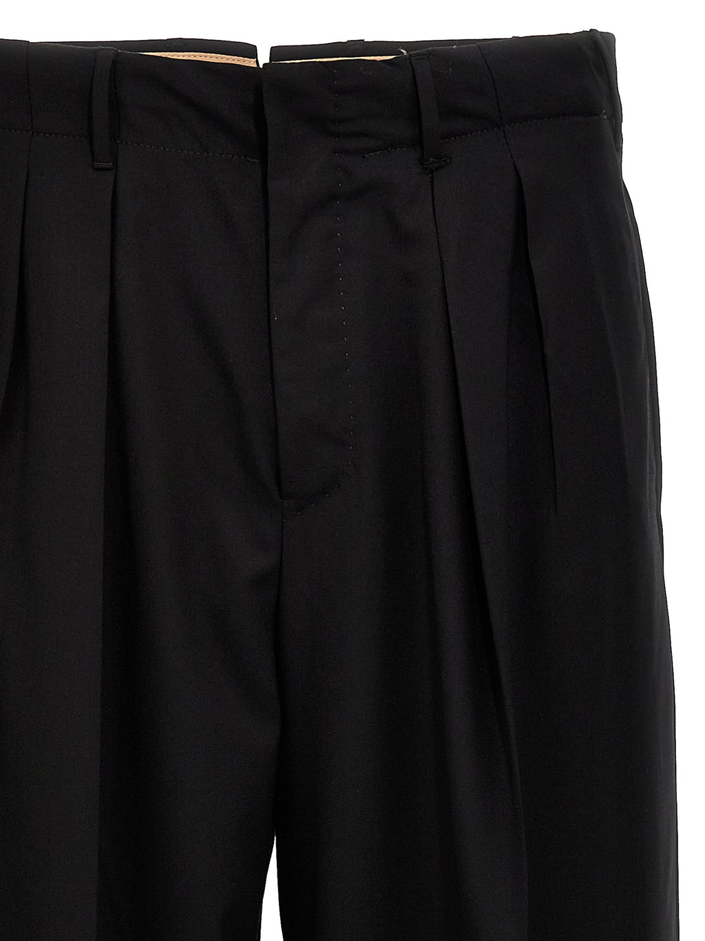PT Torino Black Virgin Wool Dress Pants