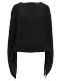 DI.LA3 PARI' Black Silk Blouse