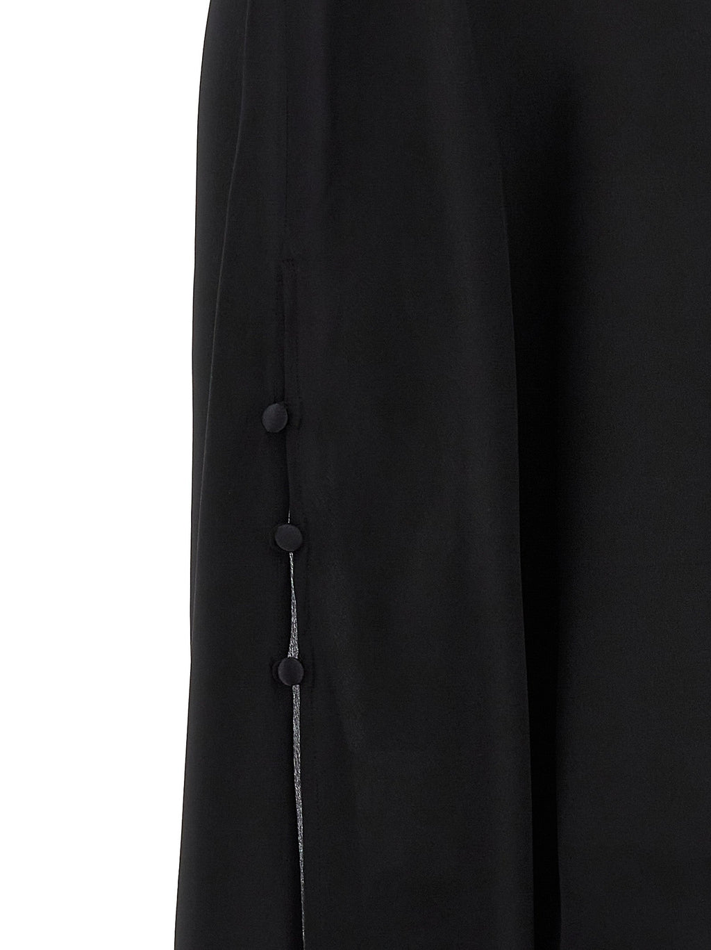 DI.LA3 PARI' Black Silk Blouse