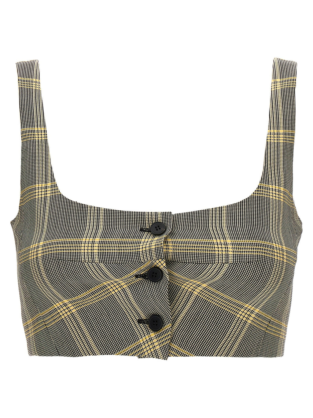 Marni Multicolor Virgin Wool Sleeveles T-Shirt