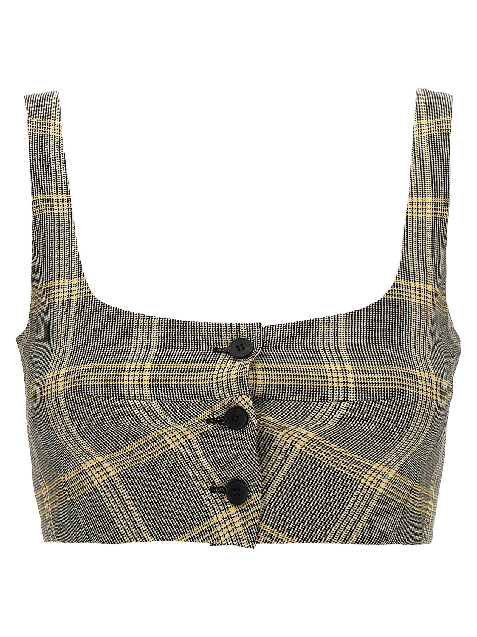 Marni Multicolor Virgin Wool Sleeveles T-Shirt