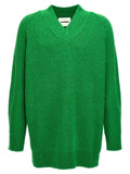 Jil Sander Bicolor Cotton Cardigan