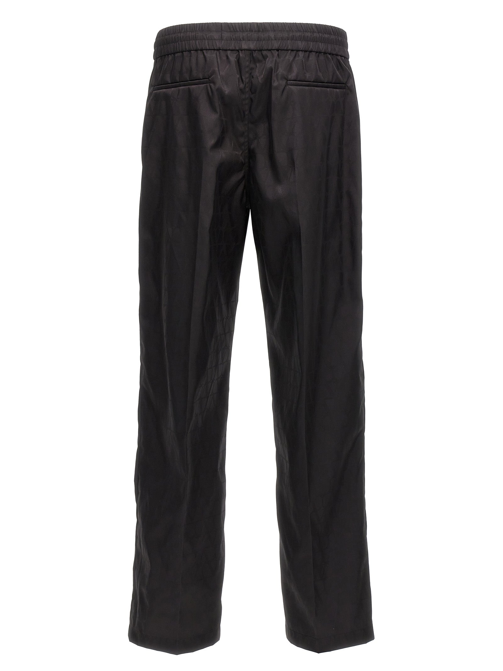 Valentino Garavani Black Polyamide Casual Pants
