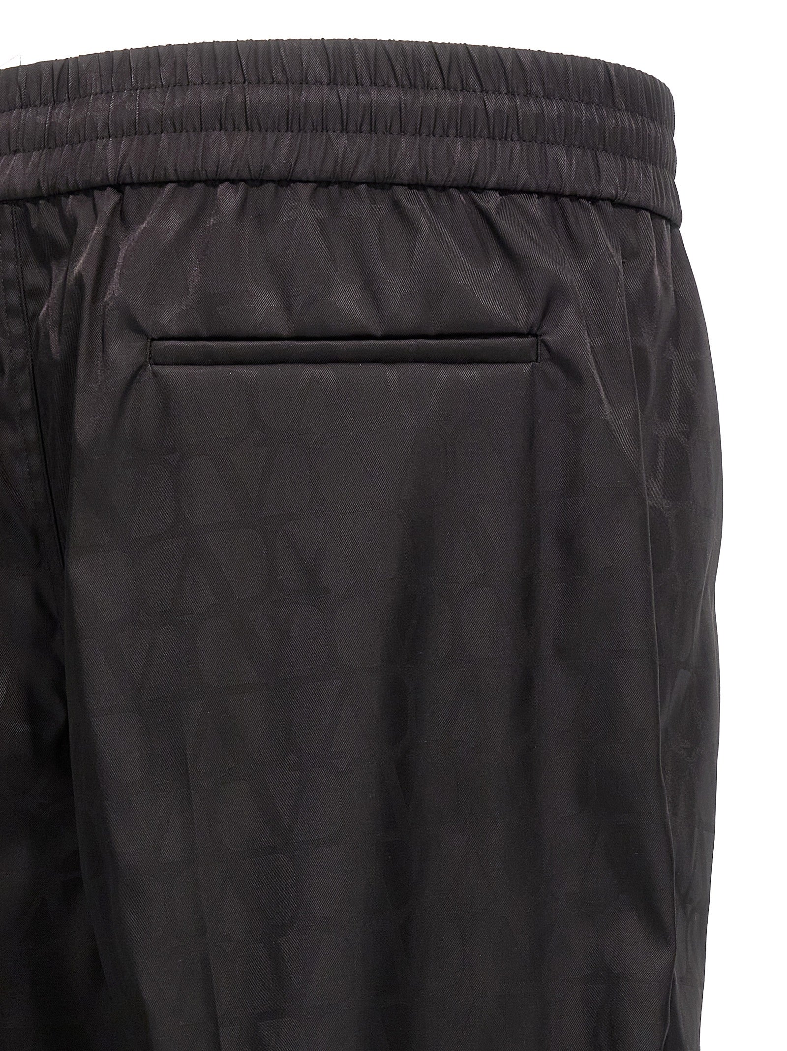 Valentino Garavani Black Polyamide Casual Pants