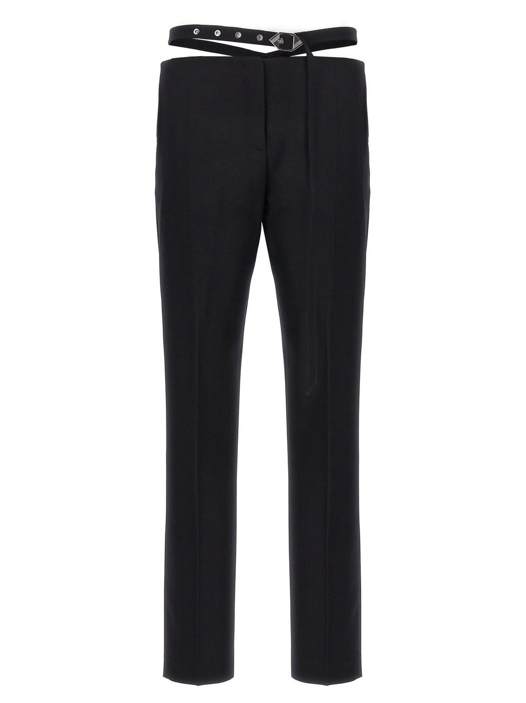 The Attico Black Virgin Wool Dress Pants
