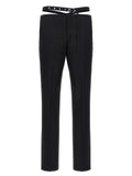 The Attico Black Virgin Wool Dress Pants