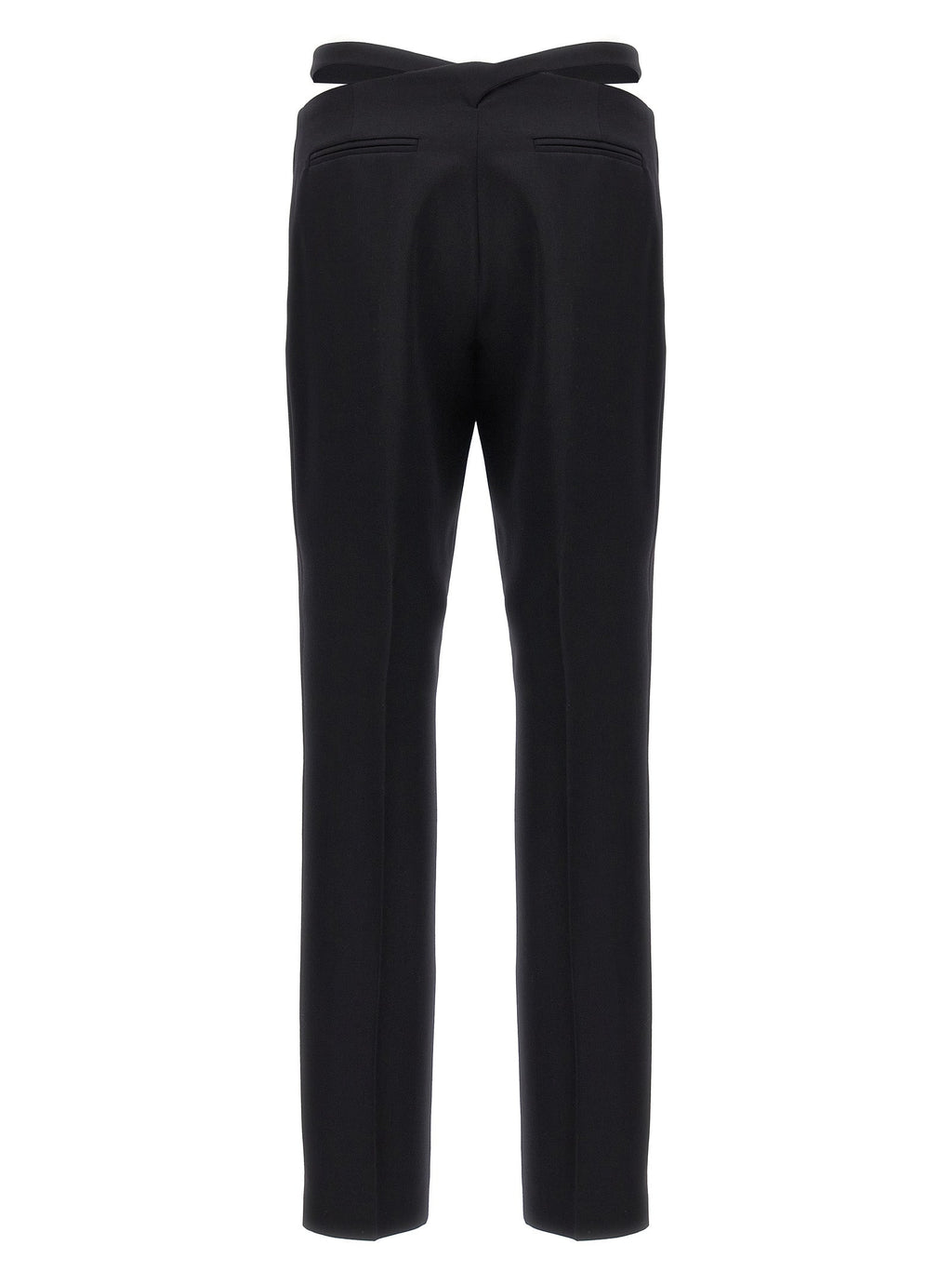The Attico Black Virgin Wool Dress Pants