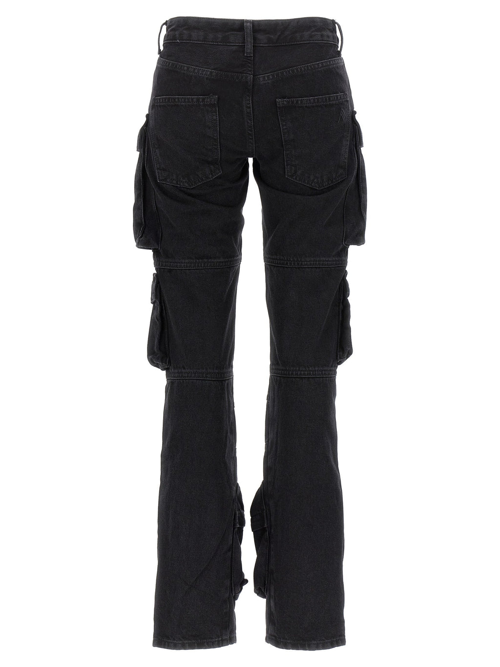 The Attico Black Cotton Cargo Pants
