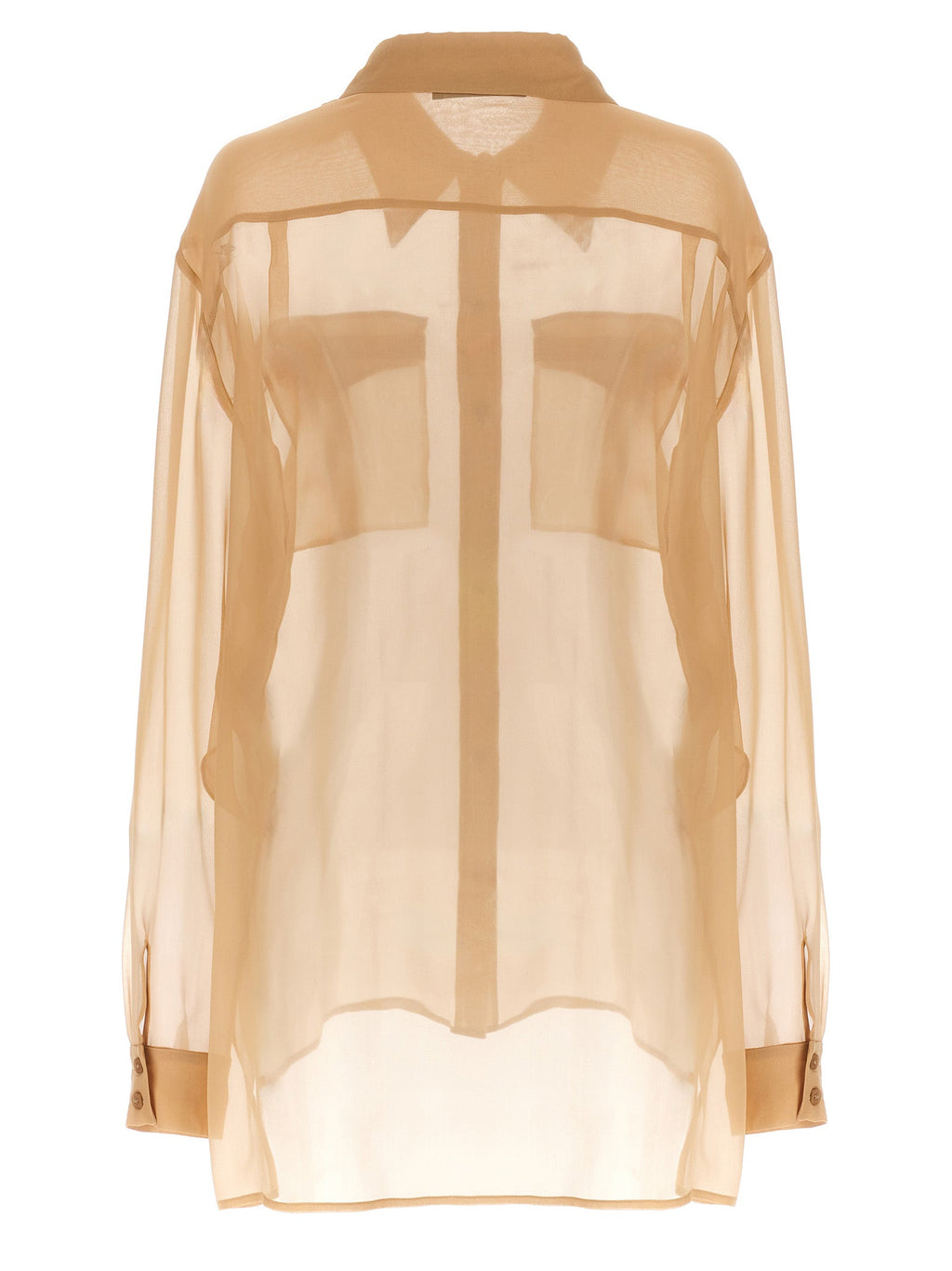 Alberta Ferretti Beige Silk Blouse