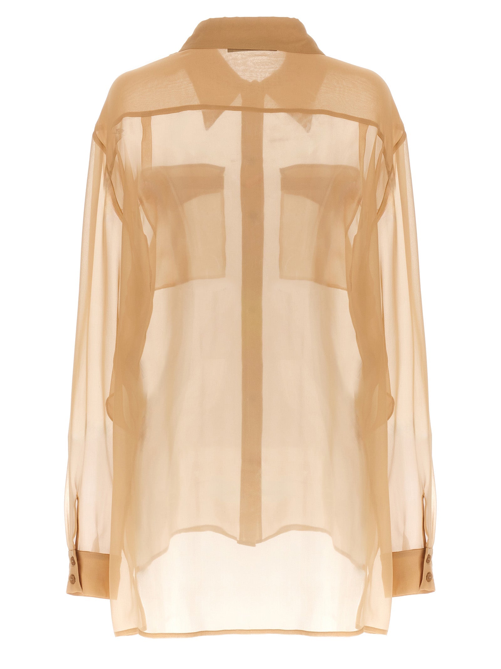 Alberta Ferretti Beige Silk Blouse