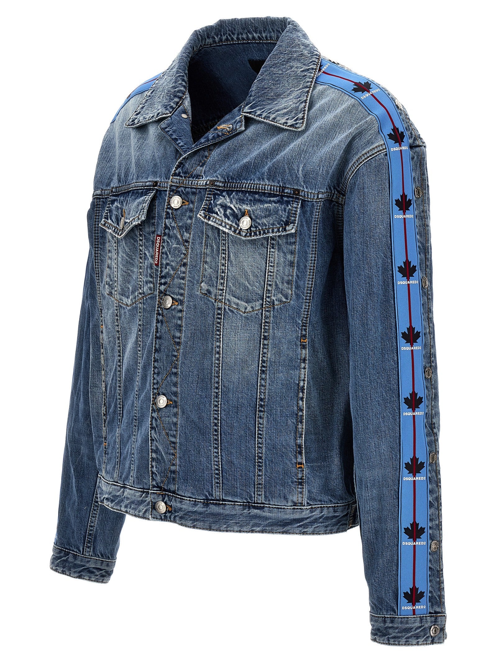 Dsquared² Blue Cotton Denim Jacket