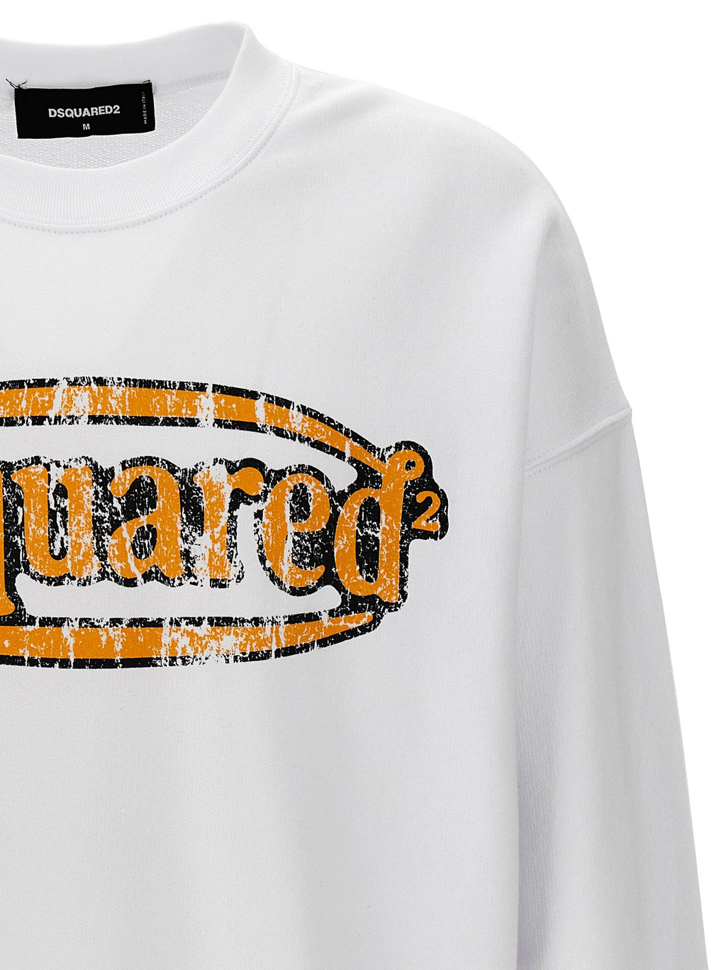 Dsquared² White Cotton Sweatshirt