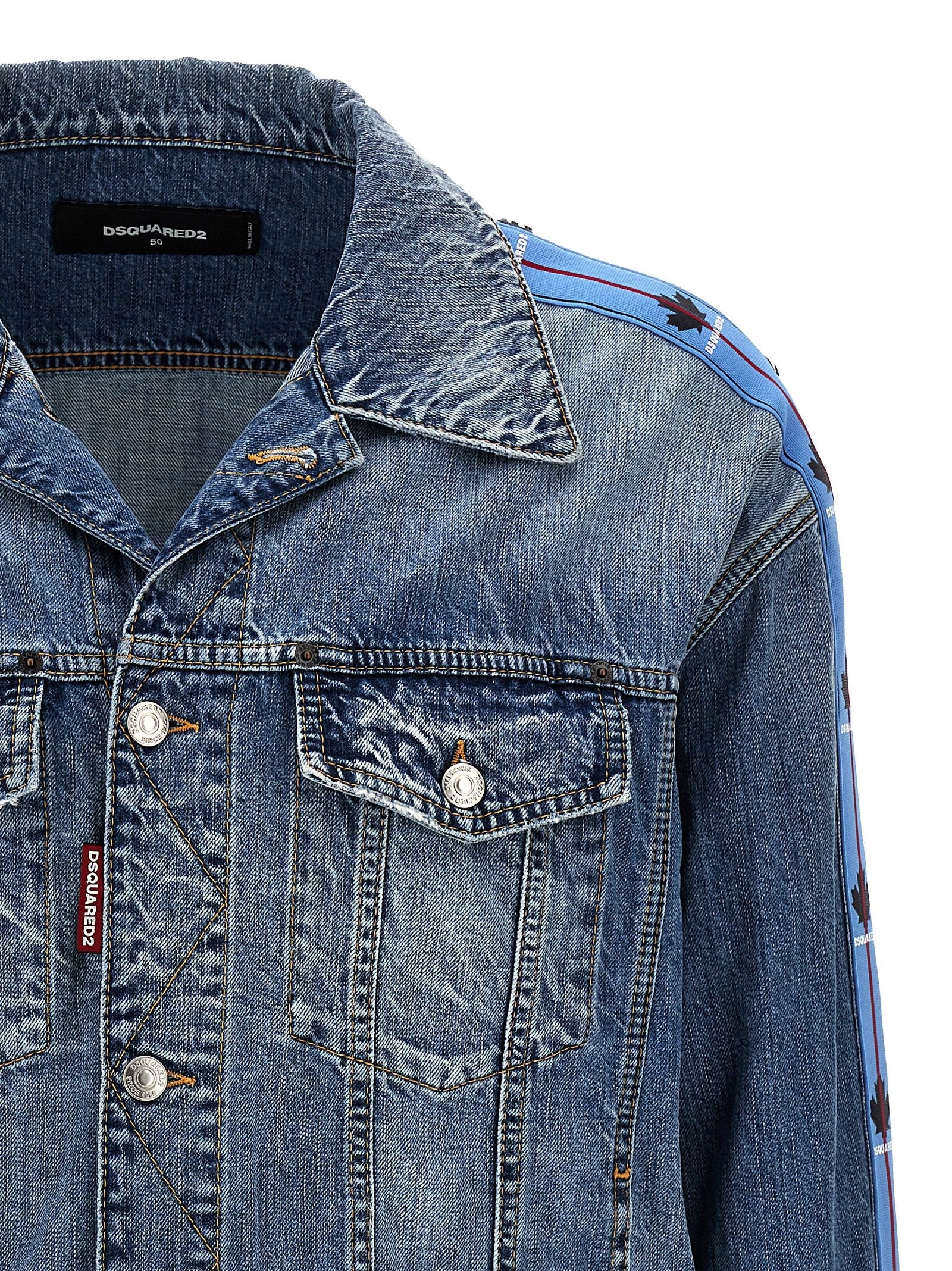 Dsquared² Blue Cotton Denim Jacket