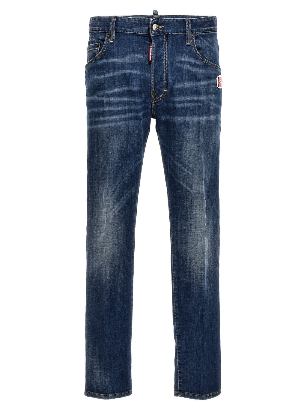 Dsquared² Blue Cotton Relaxed Fit Jeans