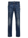 Dsquared² Blue Cotton Relaxed Fit Jeans