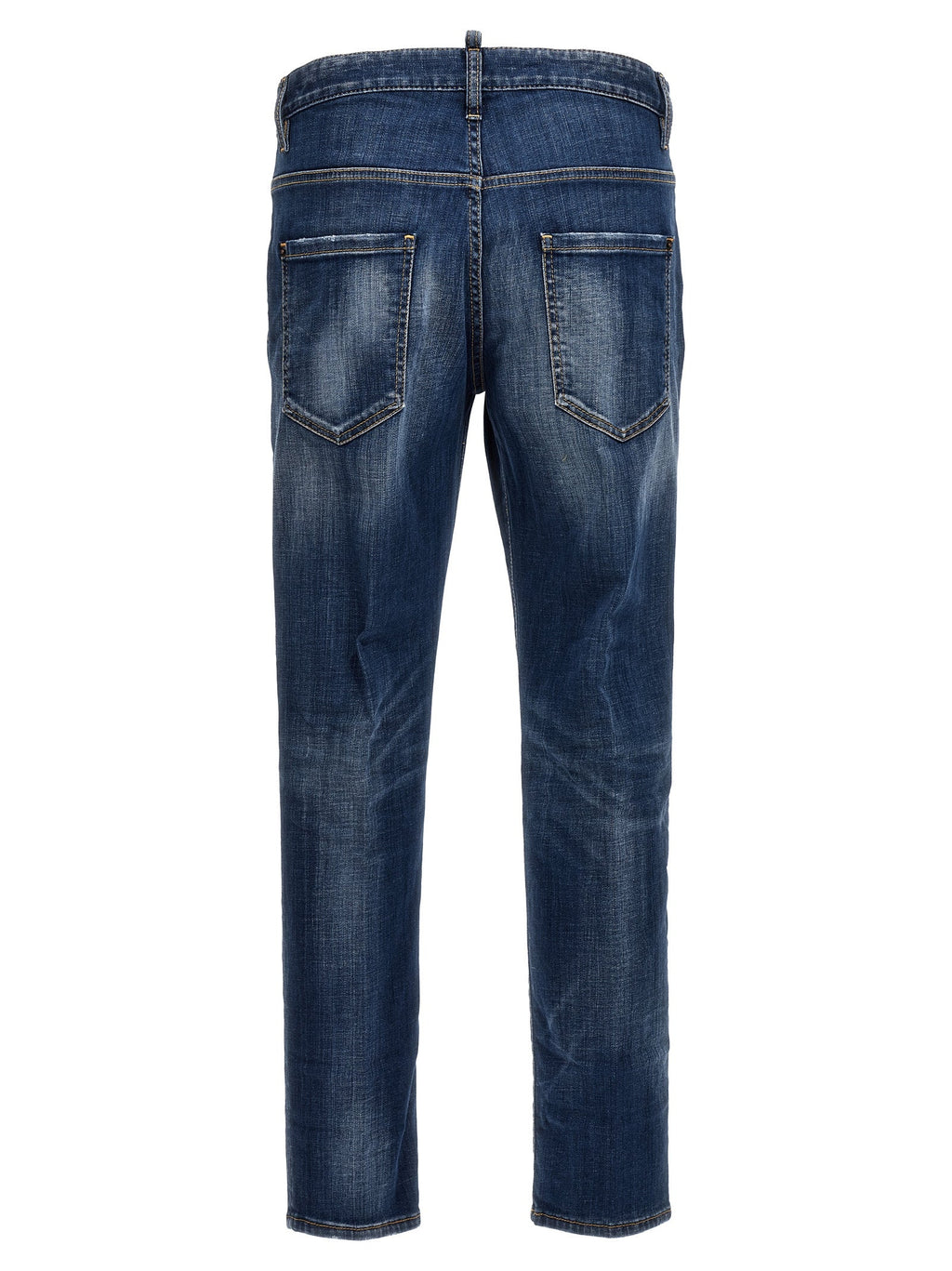 Dsquared² Blue Cotton Relaxed Fit Jeans