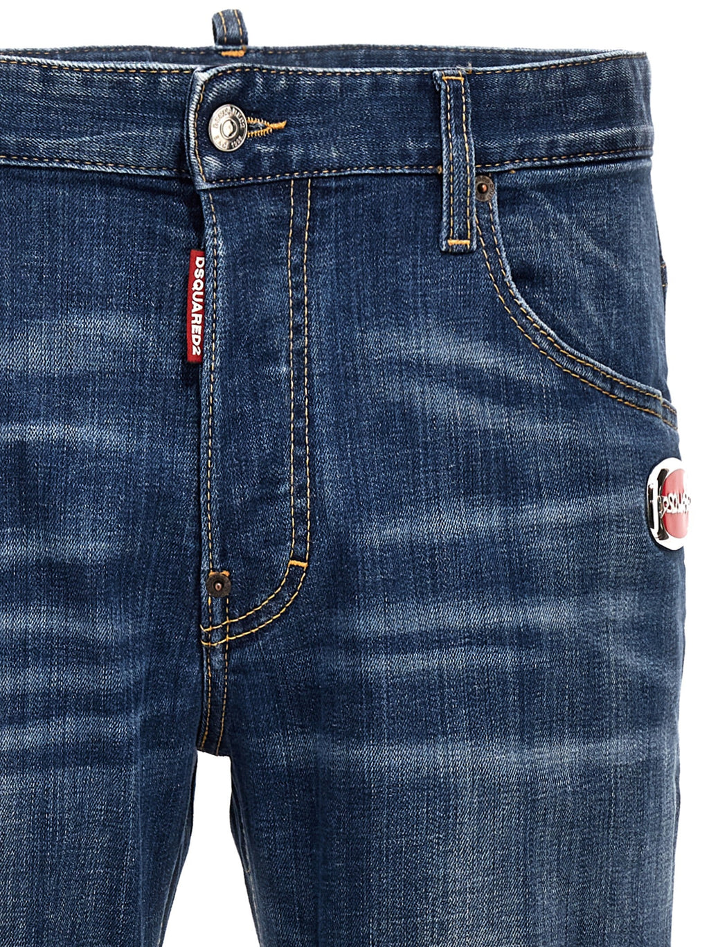 Dsquared² Blue Cotton Relaxed Fit Jeans