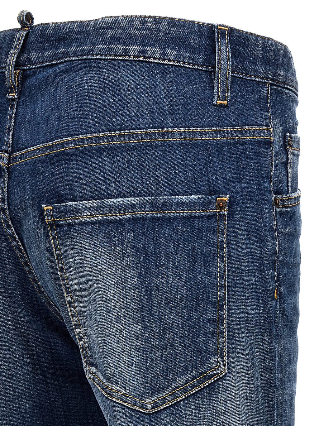 Dsquared² Blue Cotton Relaxed Fit Jeans