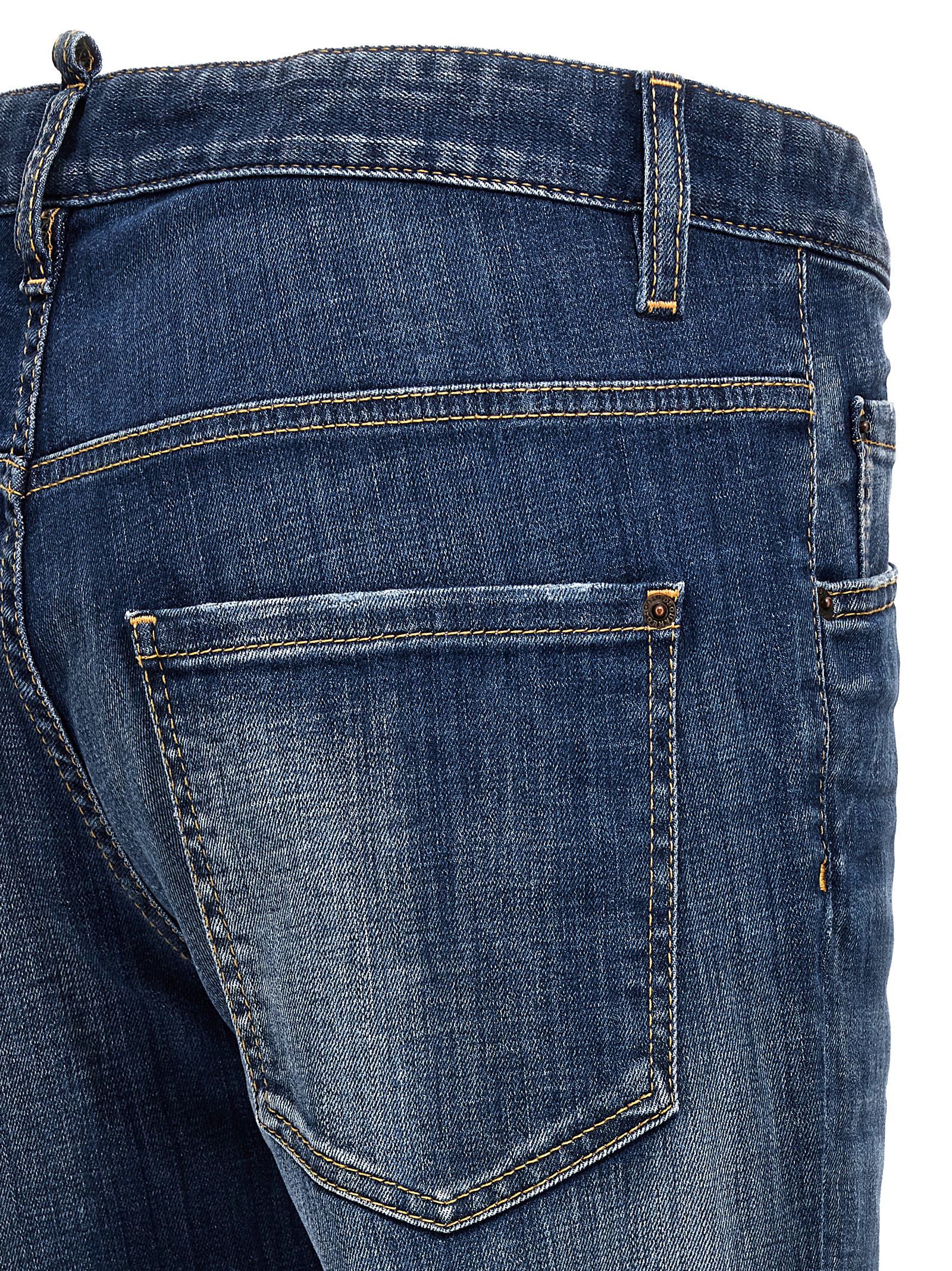 Dsquared² Blue Cotton Relaxed Fit Jeans
