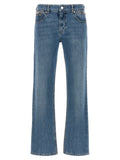 Stella McCartney Blue Cotton Cropped Jeans