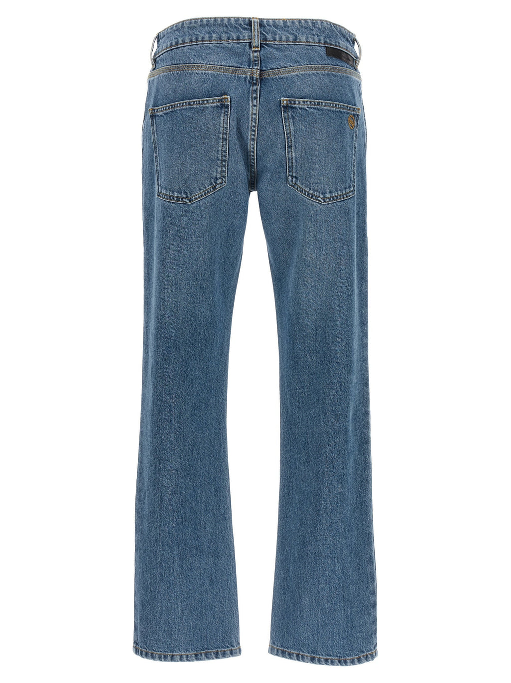 Stella McCartney Blue Cotton Cropped Jeans