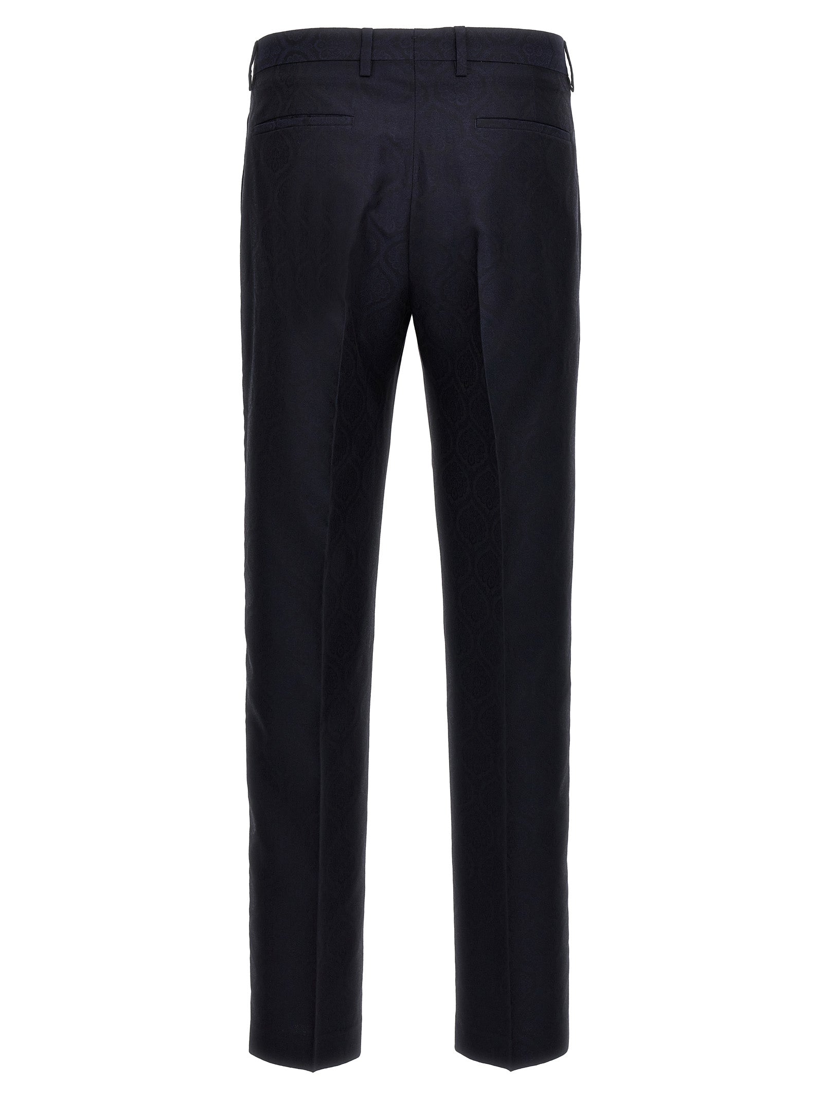 Etro Blue Cotton Dress Pants