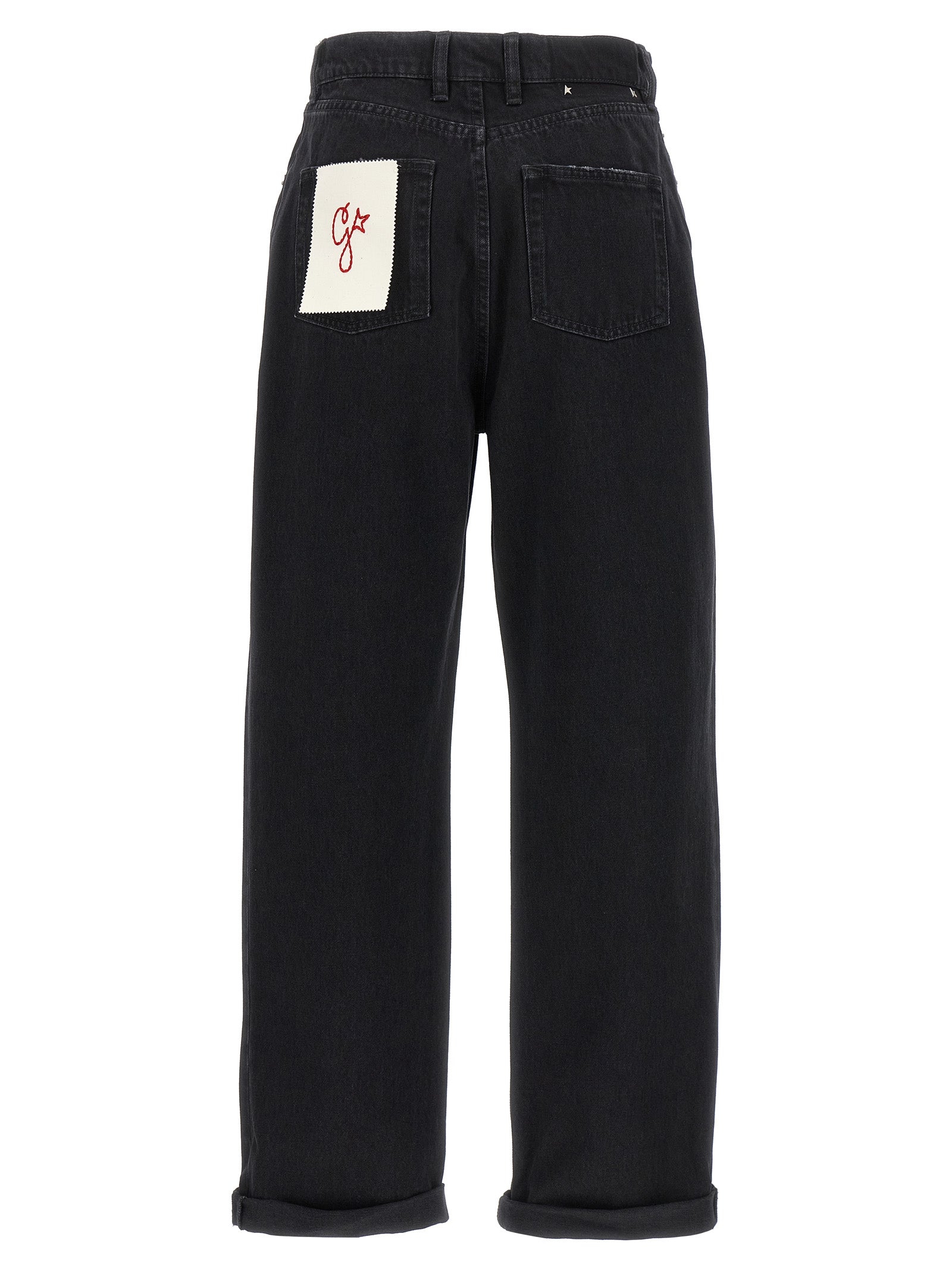 Golden Goose Black Cotton Relaxed Fit Jeans